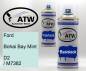 Preview: Ford, Bohai Bay Mint, D2 / M7382: 400ml Sprühdose + 400ml Klarlack - Set, von ATW Autoteile West.